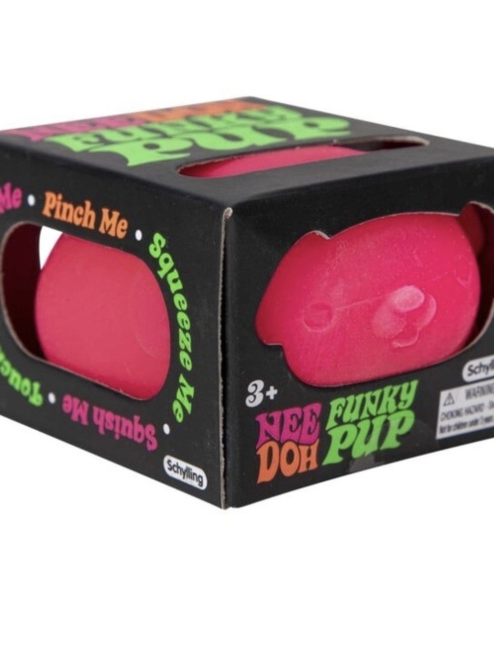 Needoh 2 PACK Hot Pink Funky Pup